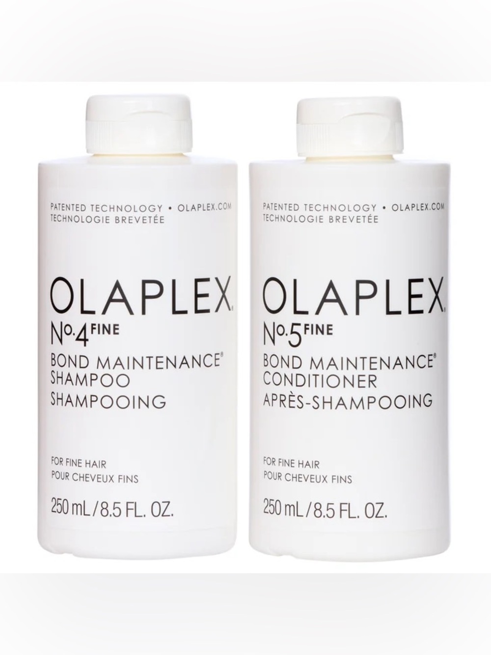 Opened* OLAPLEX No.4 & No.5 Fine Bond Maintenance Duo